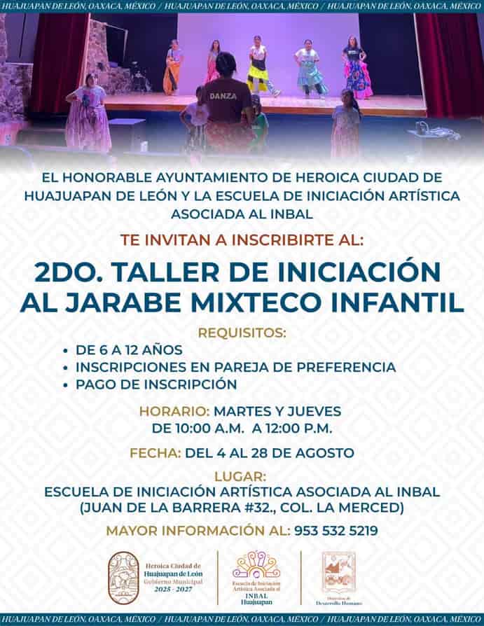 2do. Taller de Iniciación al Jarabe Mixteco Infantil
