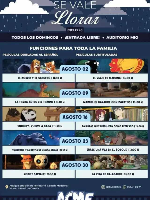 Ciclo de Cine: Se Vale Llorar