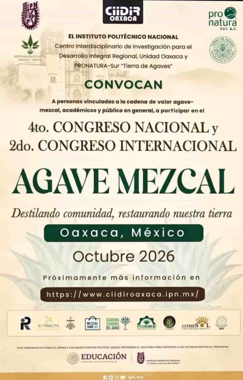 Congreso Nacional e Internacional Agave Mezcal en CIIDIR Oaxaca — evento en Oaxaca en CIIDIR Oaxaca IPN
