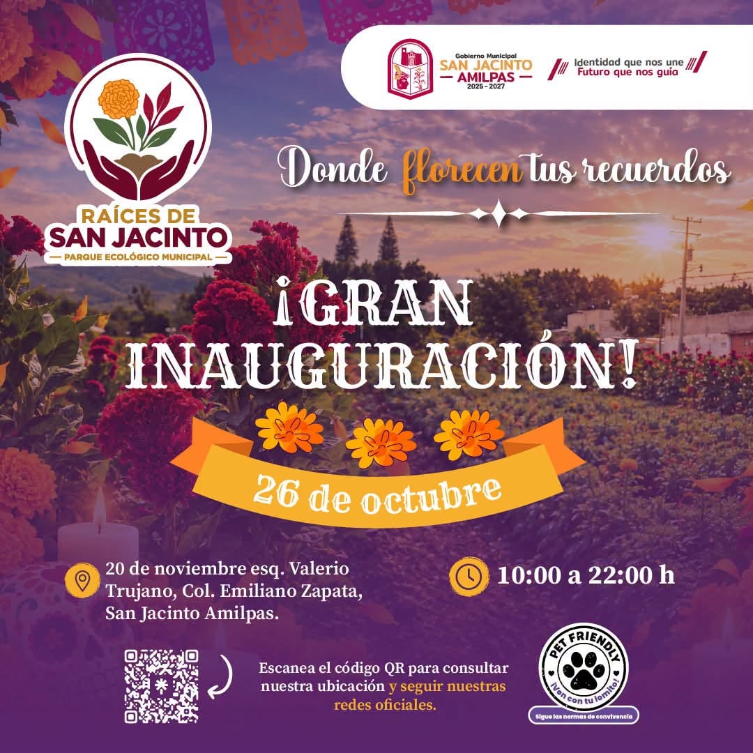 Gran Inauguración de Raíces de San Jacinto — evento en Oaxaca en 20 de noviembre esq. Valerio Trujano