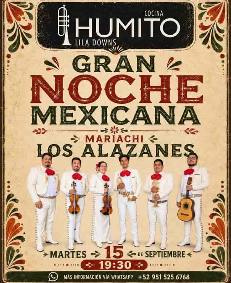Gran Noche Mexicana con Mariachi Los Alazanes en Humito