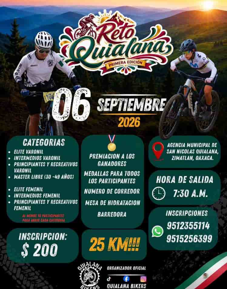 Ruta MTB San Nicolás Quialana 25KM en Zimatlán