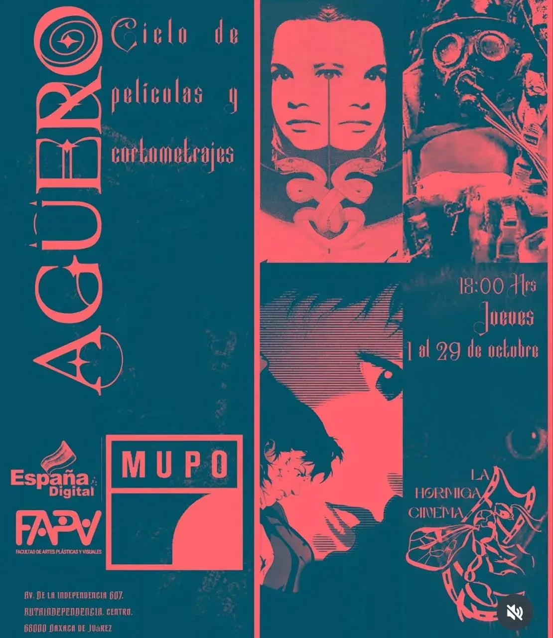 ACUERDO: Ciclo de películas y cortometrajes — evento en Oaxaca en Av. de la Independencia 607