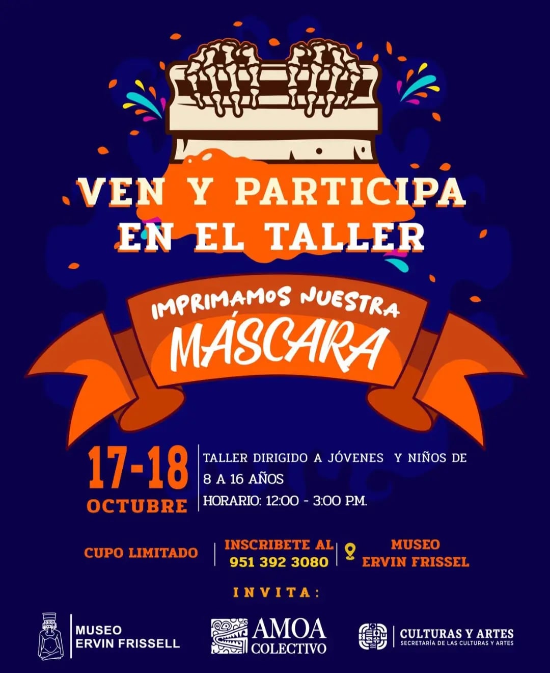 Taller: Imprimamos nuestra máscara — evento en Oaxaca en Museo Ervin Frissel