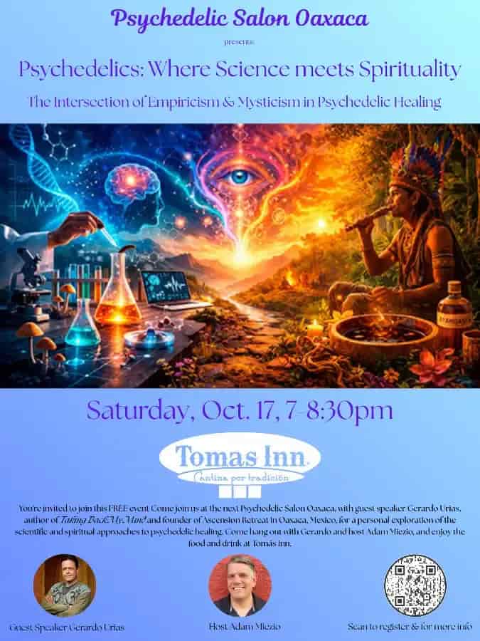 Psychedelic Salon Oaxaca: Where Science meets Spirituality — evento en Oaxaca en Tomas Inn