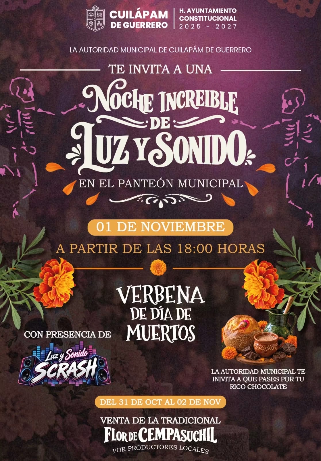 Noche Increíble de Luz y Sonido en el Panteón Municipal — evento en Oaxaca en Panteón Municipal