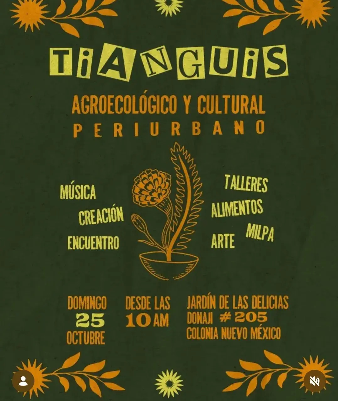 Tianguis Agroecológico y Cultural Periurbano — evento en Oaxaca en El jardín de las delicias