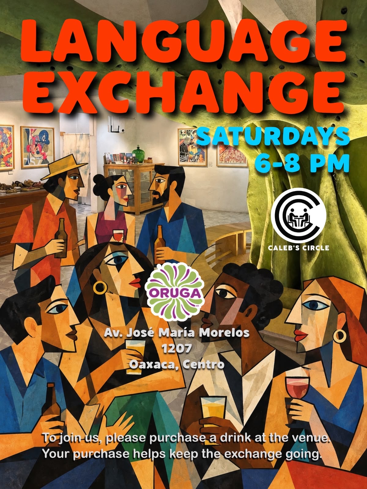 Language Exchange en Oruga — evento en Oaxaca en Oruga