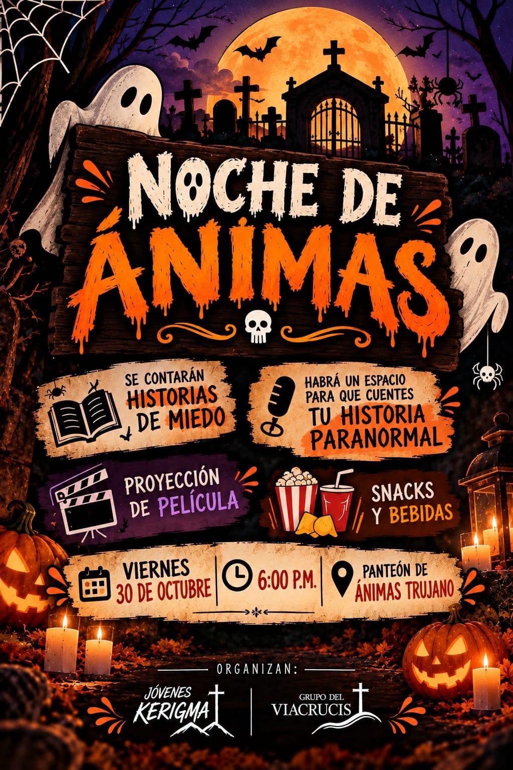 Noche de Ánimas en Ánimas Trujano — evento en Oaxaca en Panteón Municipal de Animas Trujano Oaxaca