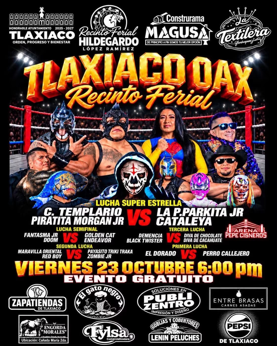 Tlaxiaco Oax Recinto Ferial: Lucha Super Estrella — evento en Oaxaca en Recinto ferial tlaxiaco
